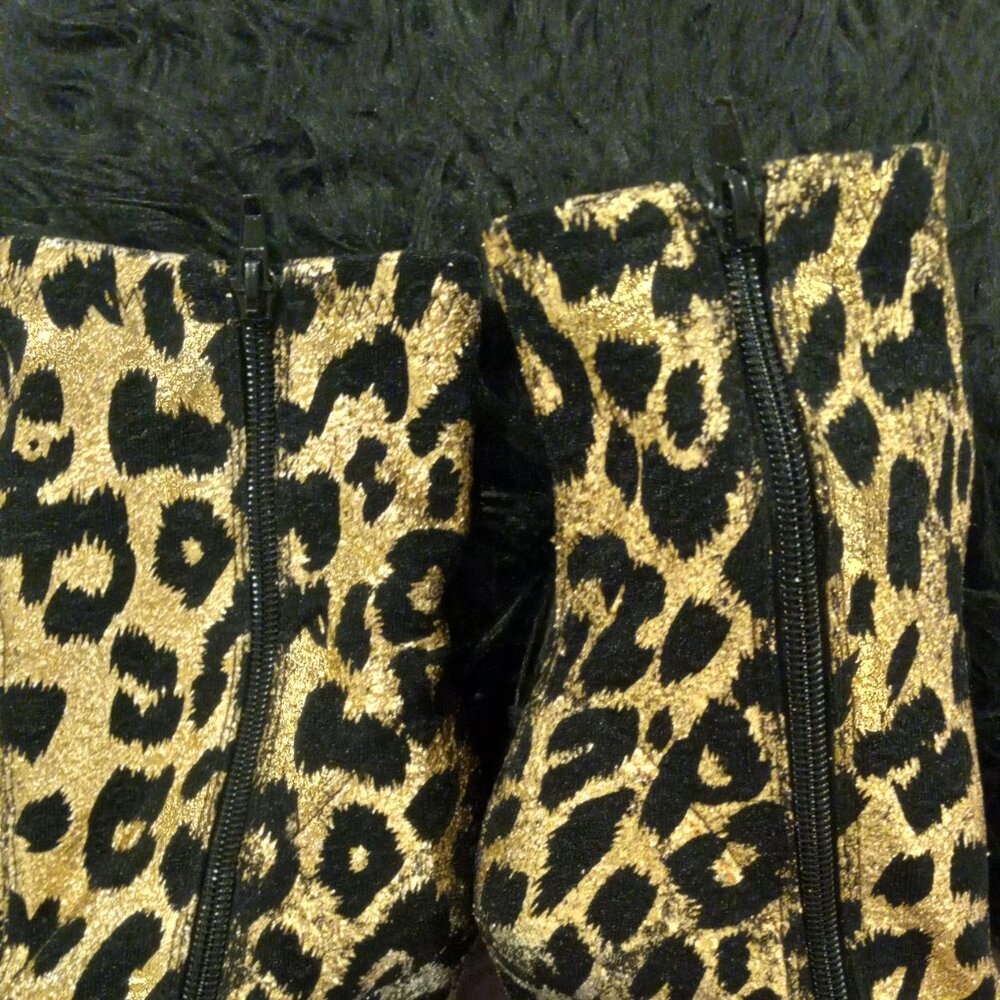 Cheetah ankle boots